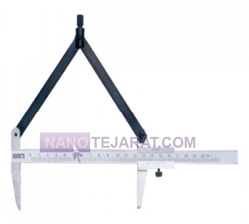 -circle vernier calipers  30 cm 0/1 asimeto 